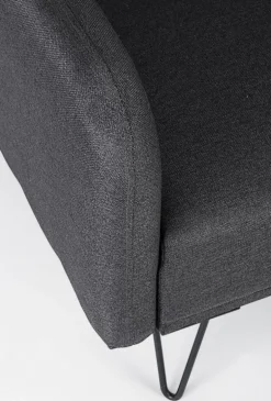 DIVANO LETTO IN TESSUTO NERO - BRIDJET