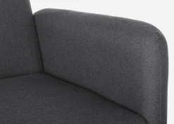 DIVANO LETTO IN TESSUTO NERO - BRIDJET