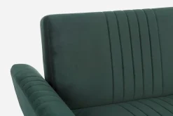 DIVANO LETTO IN VELLUTO VERDE SCURO - JOHNNY