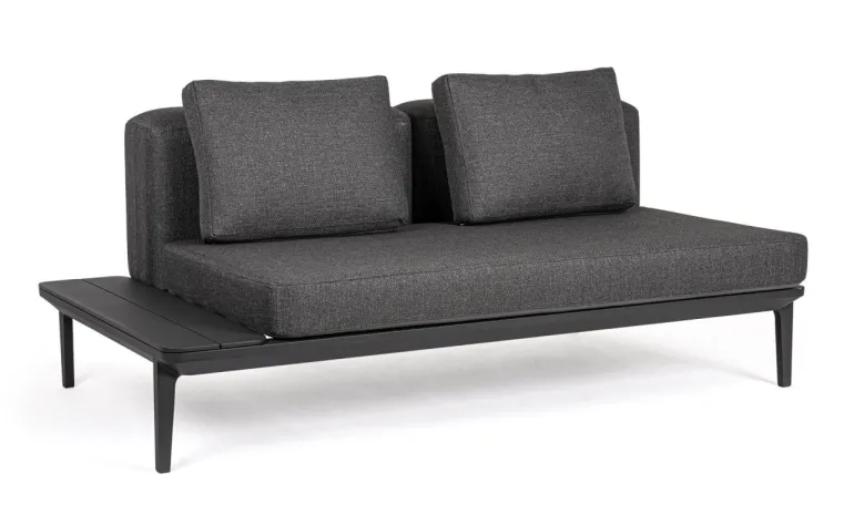 DIVANO LOUNGE IN ALLUMINIO ANTRACITE WG21 - MATRIX