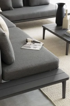 DIVANO LOUNGE IN ALLUMINIO ANTRACITE WG21 - MATRIX