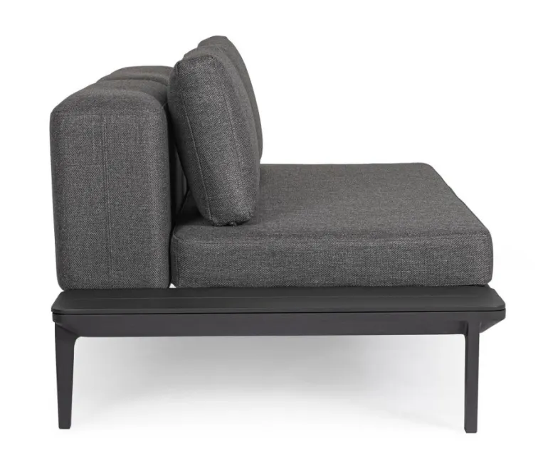 DIVANO LOUNGE IN ALLUMINIO ANTRACITE WG21 - MATRIX