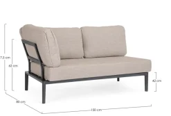 DIVANO 2P ANGOLARE C-C GERALD ANTR JX55