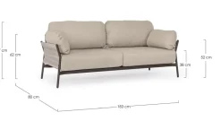 DIVANO 2P C-C PARDIS RAVEN QS25