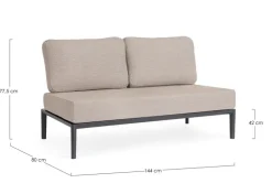 DIVANO 2P MODULARE C-C GERALD ANTR JX55