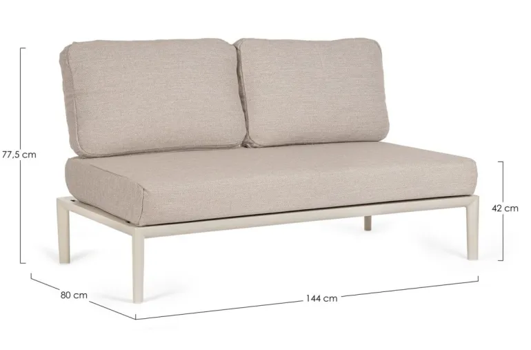 DIVANO 2P MODULARE C-C GERALD PELICAN