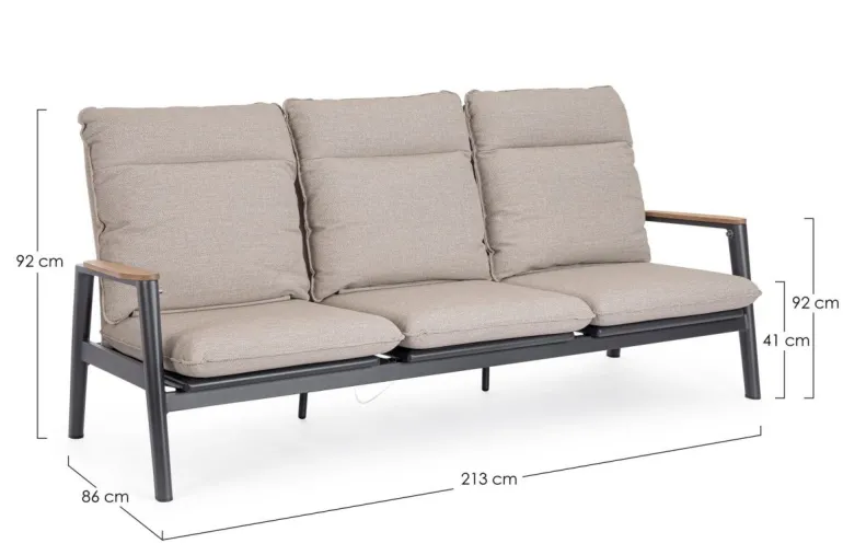 DIVANO 3P RECL C-C MIGUEL ANTR JX55