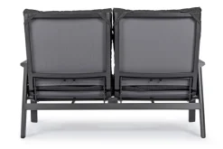 DIVANO RECLINABILE IN ALLUMINIO ANTRACITE JX55 - KLEDI