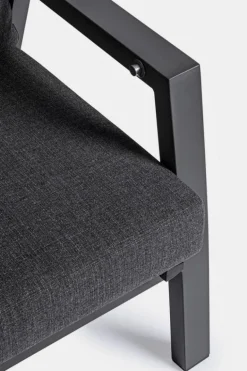 DIVANO RECLINABILE IN ALLUMINIO ANTRACITE JX55 - KLEDI