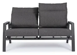 DIVANO RECLINABILE IN ALLUMINIO ANTRACITE JX55 - KLEDI