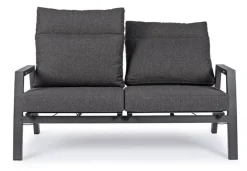 DIVANO RECLINABILE IN ALLUMINIO ANTRACITE JX55 - KLEDI