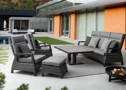 DIVANO RECLINABILE IN ALLUMINIO ANTRACITE JX55 - BRITTON