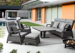 DIVANO RECLINABILE IN ALLUMINIO ANTRACITE JX55 - BRITTON