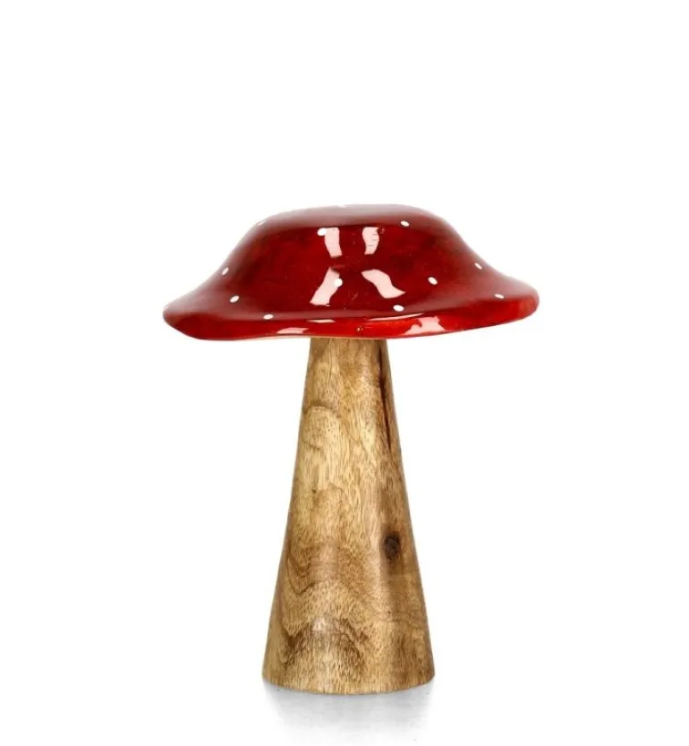 FUNGO JASPER STAND ROSSO-NAT H15