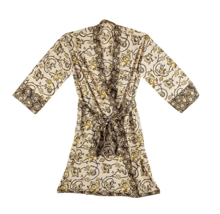 KIMONO CALAIS AVORIO C-FIORE-MARGHERITA