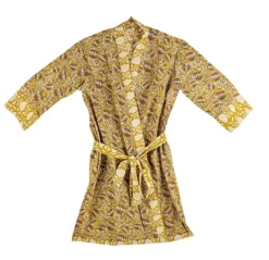 KIMONO CHAMBERY OCRA C-FIORE ROSSO