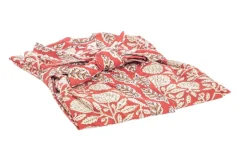 KIMONO LORIENT ROSSO C-FOGLIA-FIORE GRAN