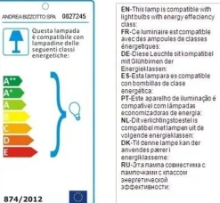 LAMPADA PARETE BROOKLYN OTTONE-NERO OP