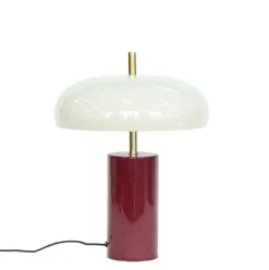 LAMPADA TAV. BANKERS BEIGE ROSSO H40