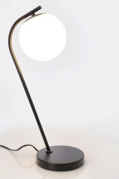 LAMPADA TAV. DELPHINE NERO H51