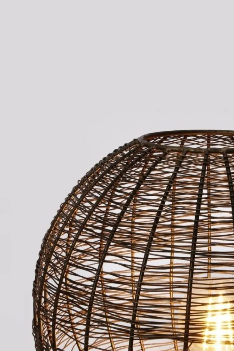 LAMPADA TAVOLO INAY TONDO DORATO D26