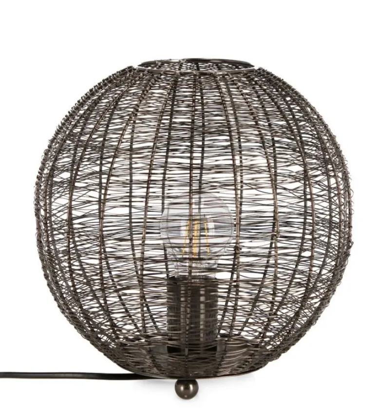 LAMPADA TAVOLO INAY TONDO NERO D26