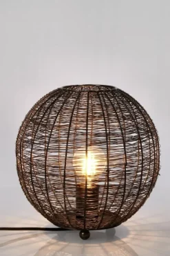 LAMPADA TAVOLO INAY TONDO NERO D26