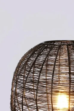 LAMPADA TAVOLO INAY TONDO NERO D26