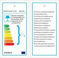 LAMPADARIO AMISH CIRCLE BRASS