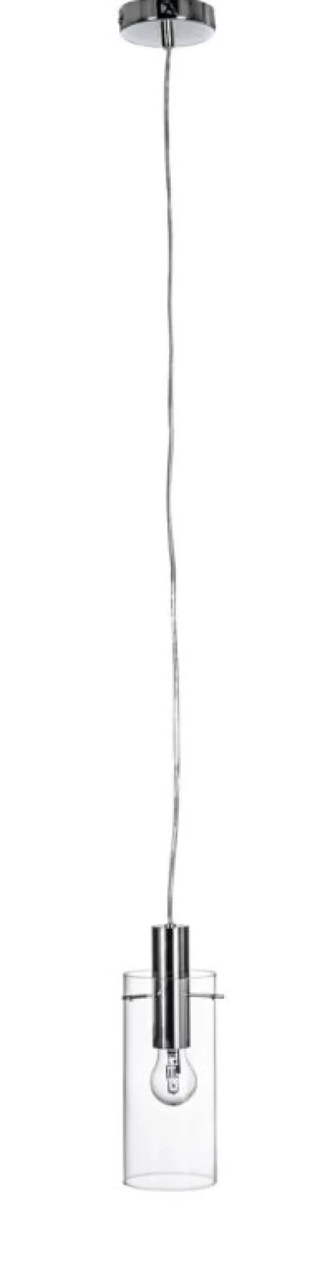 LAMPADARIO 1LUCE AGLOW TRASP-ARGENTO