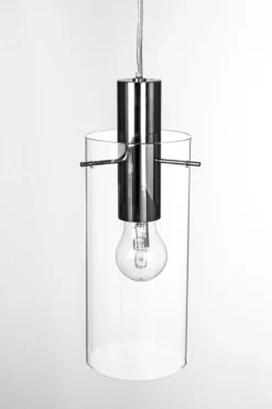 LAMPADARIO 1LUCE AGLOW TRASP-ARGENTO