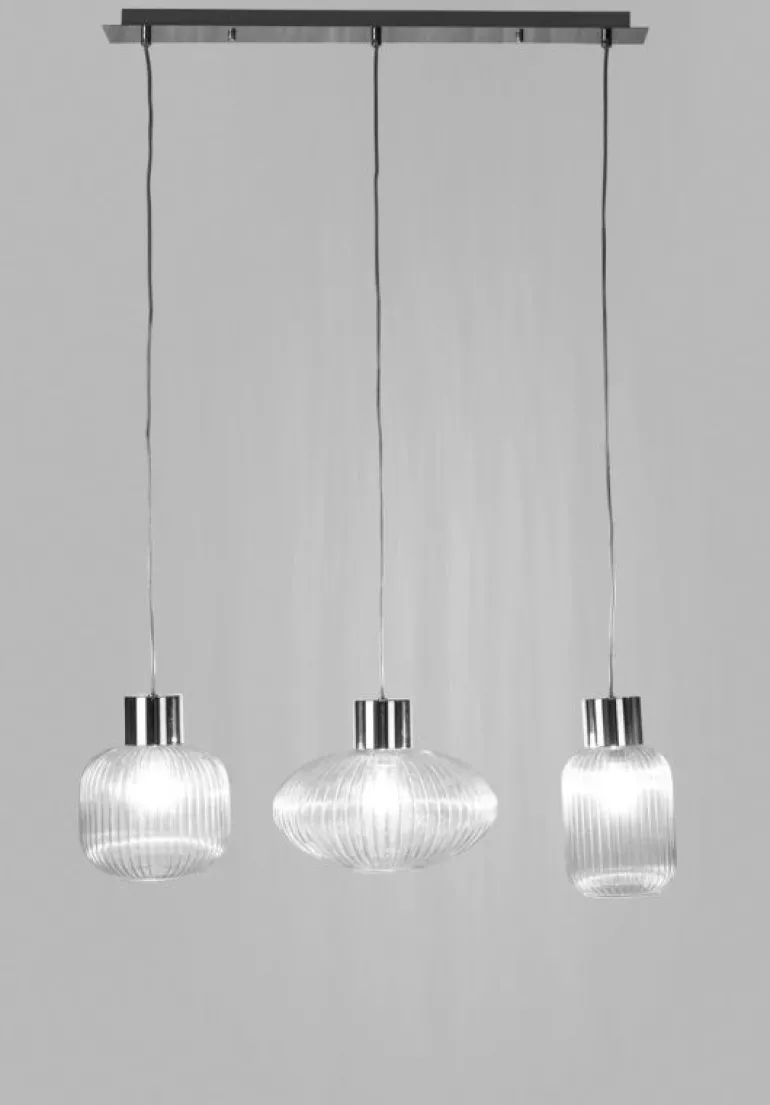 LAMPADARIO 3LUCI SHOWY RETT TRASP-ARG