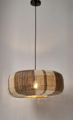 LAMPADARIO MALI BEIGE GRIGIO MARR D50,5