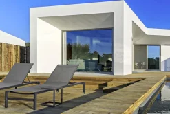 LETTINO CON RUOTE IN ALLUMINIO IMPILABILE ANTRACITE - KONNOR