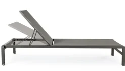 LETTINO CON RUOTE IN ALLUMINIO IMPILABILE ANTRACITE - KONNOR