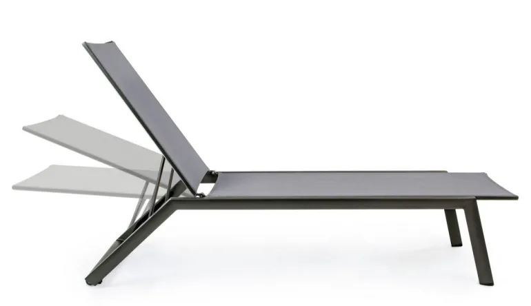 LETTINO CON RUOTE IN ALLUMINIO ANTRACITE GK52 - CRUISE