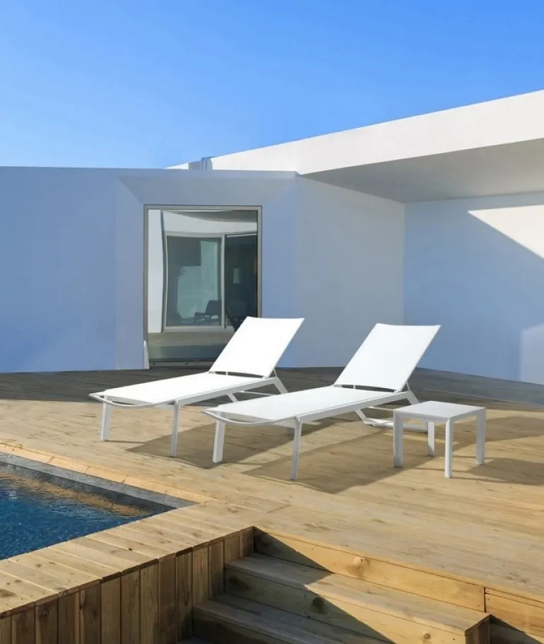 LETTINO CON RUOTE IN ALLUMINIO BIANCO GK50 - CRUISE