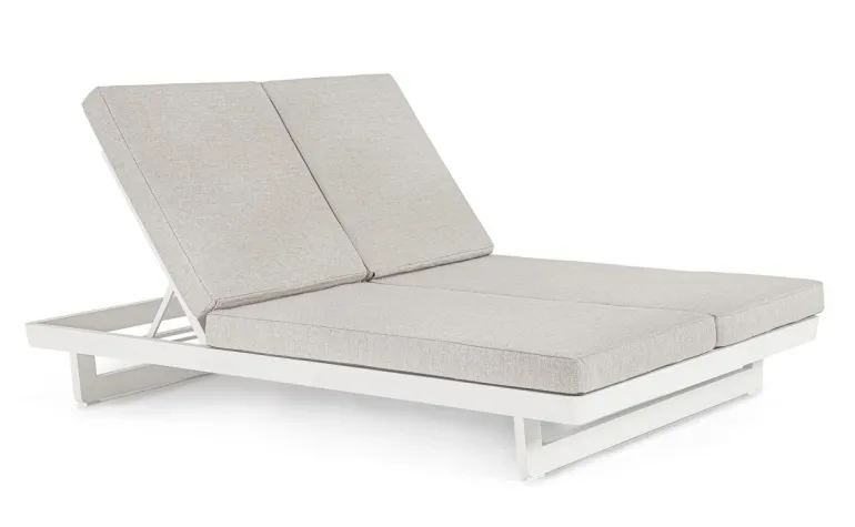 LETTINO DOPPIO IN ALLUMINIO BIANCO WG20 - INFINITY