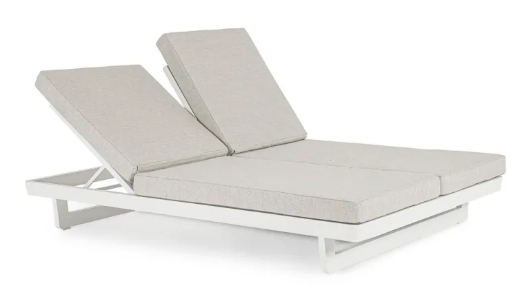 LETTINO DOPPIO IN ALLUMINIO BIANCO WG20 - INFINITY