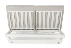 LETTINO DOPPIO IN ALLUMINIO BIANCO WG20 - INFINITY