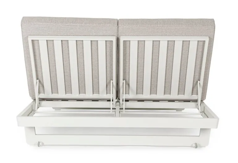 LETTINO DOPPIO IN ALLUMINIO BIANCO WG20 - INFINITY