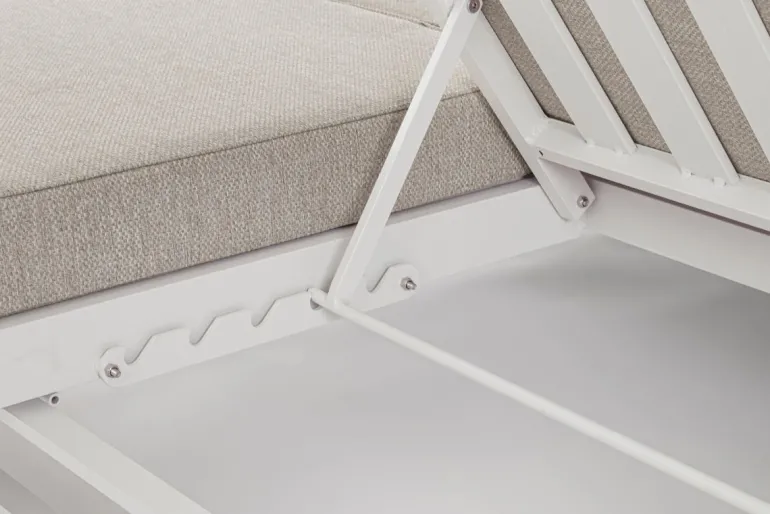 LETTINO DOPPIO IN ALLUMINIO BIANCO WG20 - INFINITY