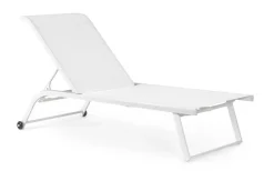 LETTINO IN ALLUMINIO CON RUOTE BIANCO - TAYLOR
