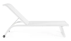 LETTINO IN ALLUMINIO CON RUOTE BIANCO - TAYLOR