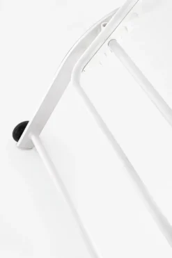 LETTINO IN ALLUMINIO CON RUOTE BIANCO - TAYLOR