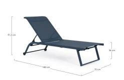 LETTINO IN ALLUMINIO NAVY - TAYLOR