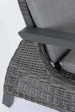 LETTINO RECLINABILE CON CUSCINI ANTRACITE JX55 - BRITTON