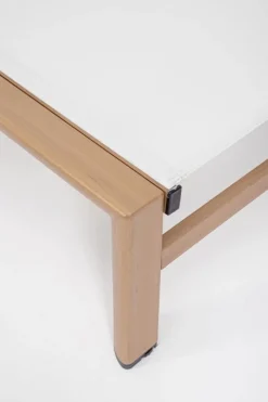 LETTINO SKIPPER NEW C-RUOTE NAT/BIANCO