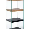 LIBRERIA 4 PIANI NERA - LINE WOOD