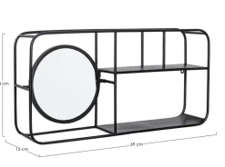 MENSOLA C-SPECCHIO NUCLEOS NERO